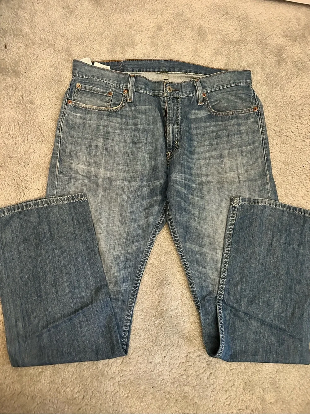 Men's Levi’s 514 Classic Blue Denim Jeans - Light Wash